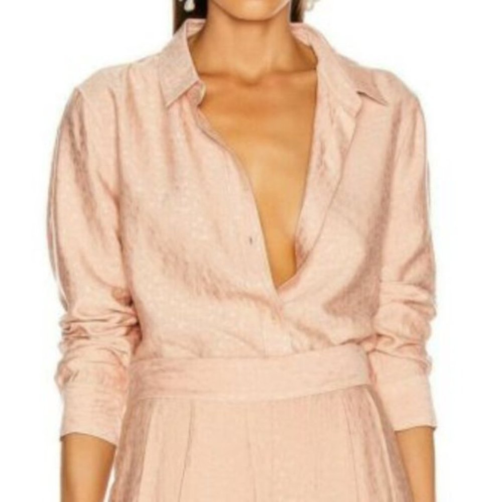 EQUIPMENT LEEMA BUTTON DOWN IN ROSE CLOUD LIGHT PINK NWT